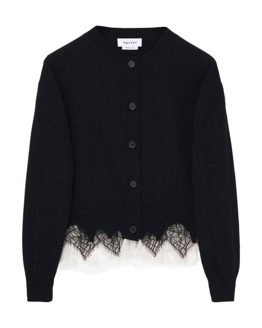 McQueen Blue Cobweb Lace Jumper