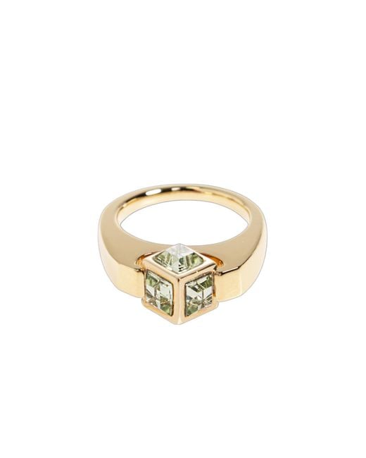 Jimmy Choo White Cube Triple Ring Set
