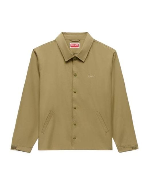 KENZO Green Signature' Light Coach Jacket for men