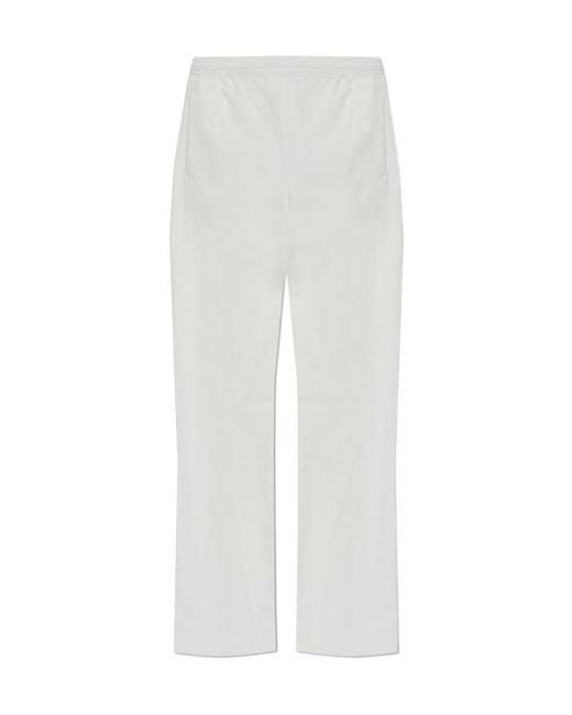 MM6 by Maison Margiela White Numeric Embroidered Sweatpants for men