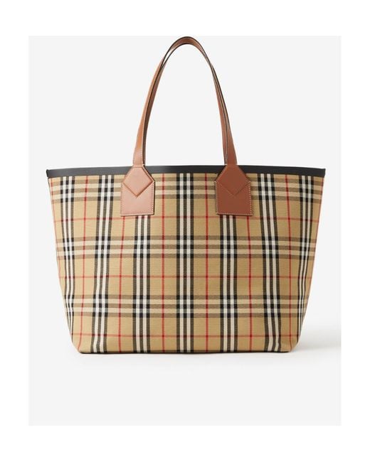 Burberry Natural Large London Tote Bag