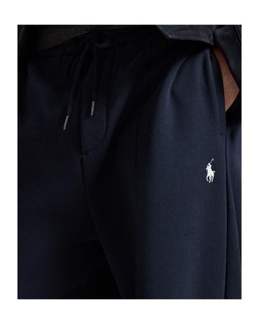 Polo Ralph Lauren Blue Double-Knit Track Pants for men
