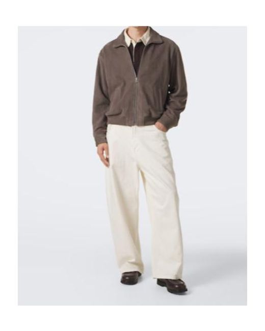 FRAME Brown Suede Blouson Jacket for men