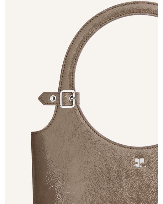 Courreges Gray Courrèges Holy Naplack Zipped Tote Bag
