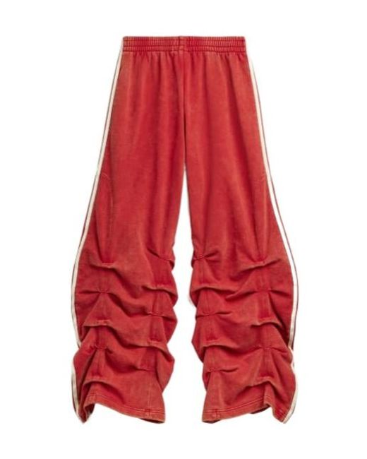adidas Originals Adidas X Avavav Pleated Track Pants in Red for