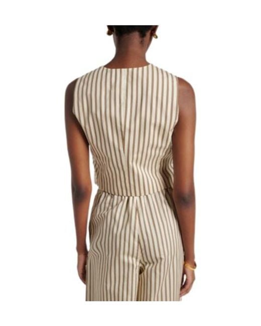 Max Mara White Cotton And Silk Vest