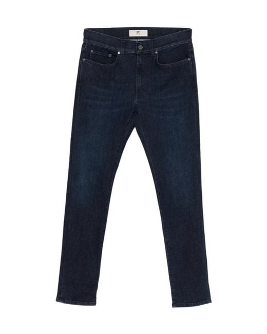 PT01 Blue Belt Loop Jeans for men
