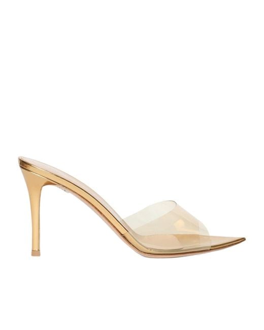 Gianvito Rossi White Elle Heeled Sandals