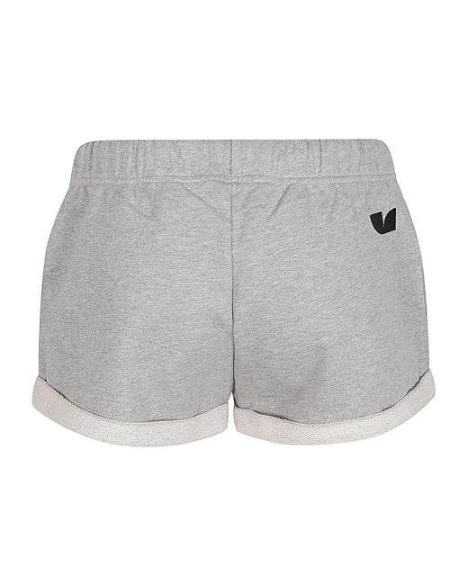 IRO Gray Elastic Waist Drawstring Shorts