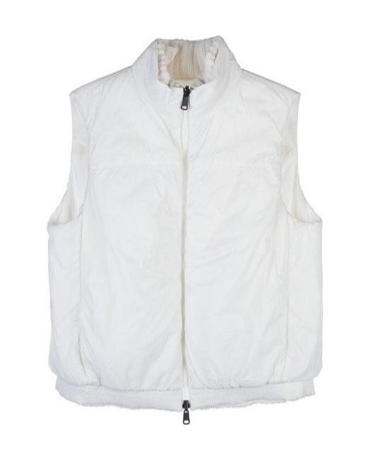Brunello Cucinelli White Sleevless Double-Sided Vest