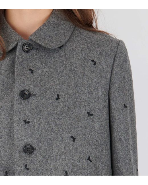 Comme des Garçons Gray Long-Sleeved Casual Jacket