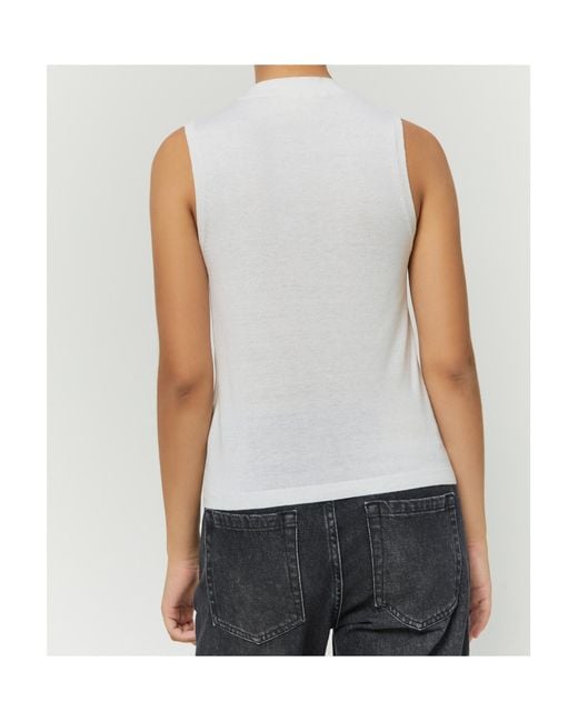 iBlues White Simple Blended Vest