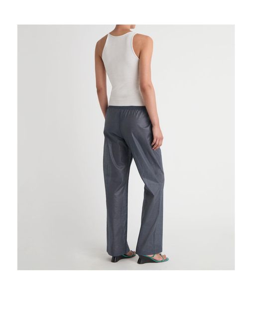 Paloma Wool White Lani Asymmetric-Neck Knitted Top