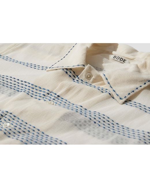 Bode Gray Short-Sleeved Shirt for men