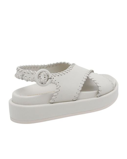 Paloma Barceló Gray Paloma Barceló Buckled Sandals