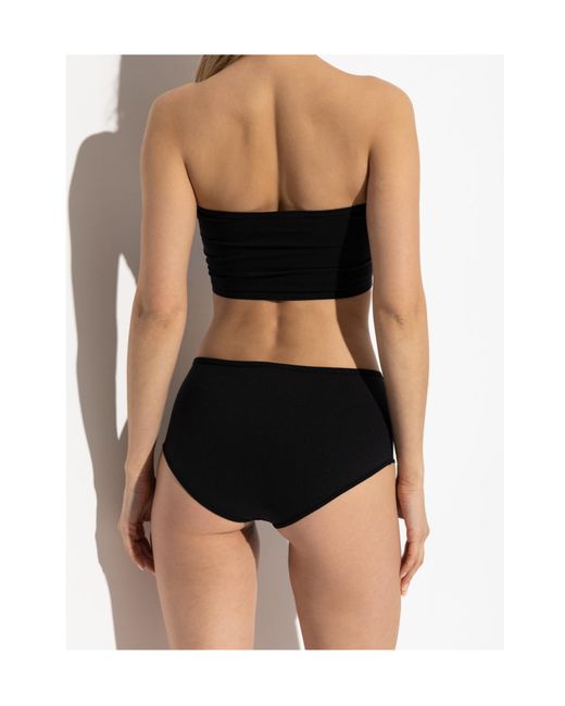 Alaïa Black Alaïa Second-Skin Knit Lingerie Set