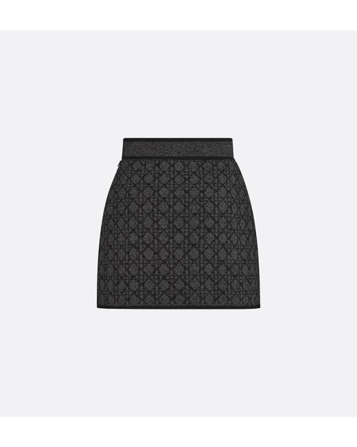 Dior Black Macrocannage Miniskirt