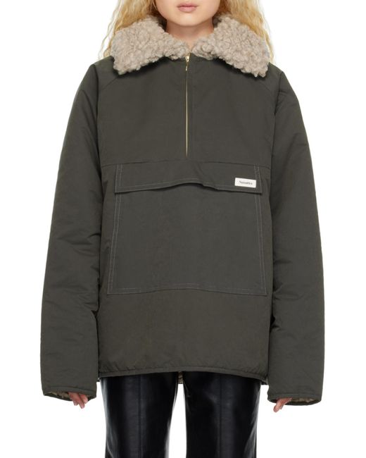 Nanushka Black Reversible Pullover Jacket for men