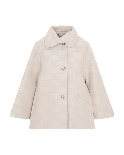 Max Mara Natural Single-Breasted Button-Fastening Jacket