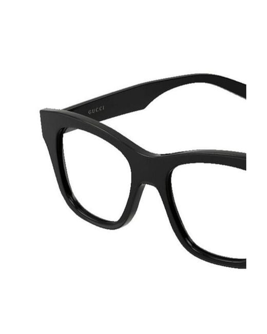 Gucci White Eyewear Square Frame Glasses