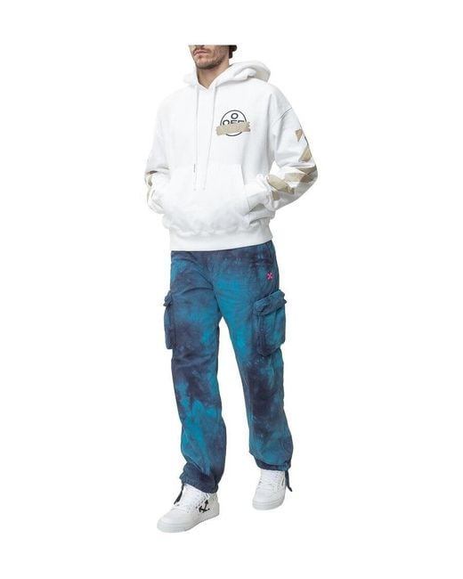 Off-White c/o Virgil Abloh White Tape Arrows Print Hoodie for men