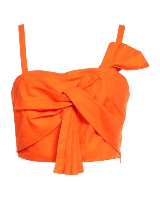 Farm Rio Orange Strapless Camisole