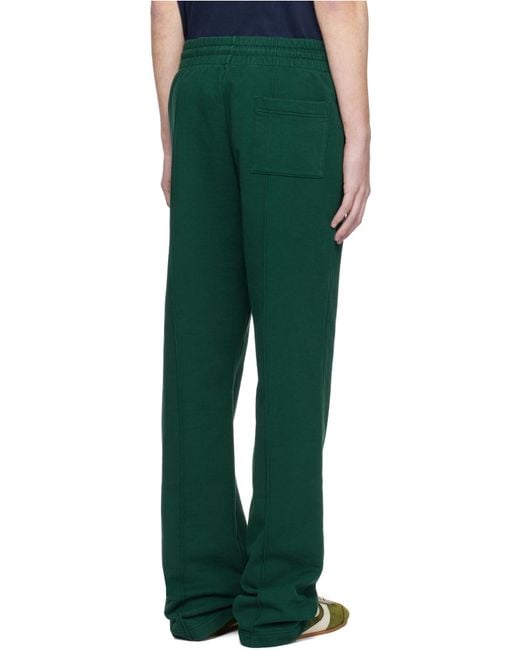 Casablanca Green Jacquard Monogram Track Pants for men