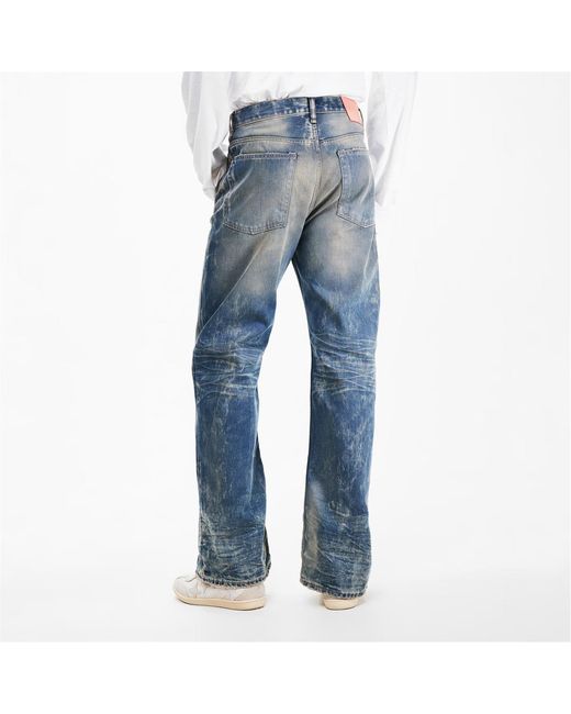 Acne Blue Wide Leg Jeans for men