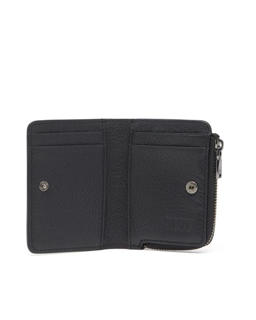 DIESEL Black Bi-Fold Hissu Evo Card Holder for men