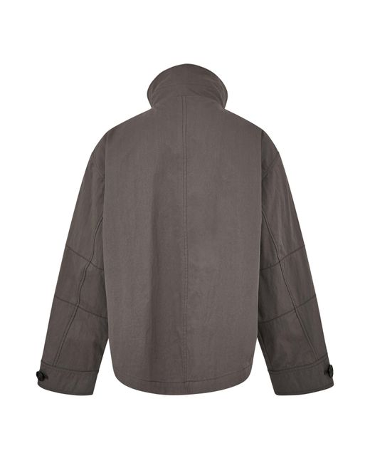 Our Legacy Gray Stand-Up Collar Casual Jacket for men
