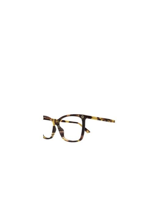 Gucci White Eyewear Cat-Eye Glasses And Frames