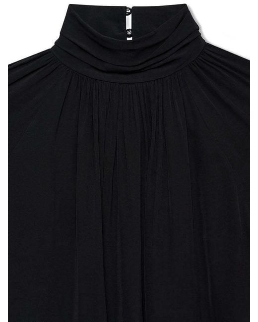 Anine Bing Black Anne High-Neck Blouse