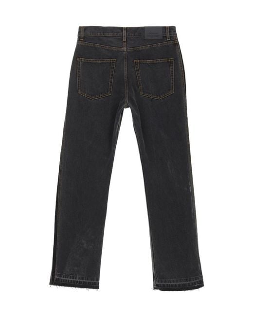 McQueen Black Straight-Leg Jeans for men