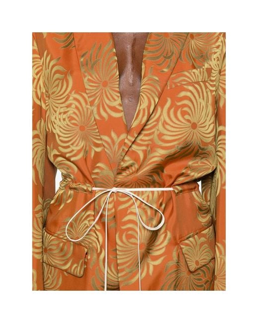 Dries Van Noten Orange Long-Sleeved Windbreaker