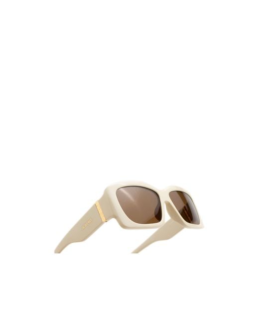 Jacquemus White Full Frame Sunglasses