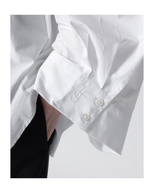 Frankie Shop White Relaxed Shirt