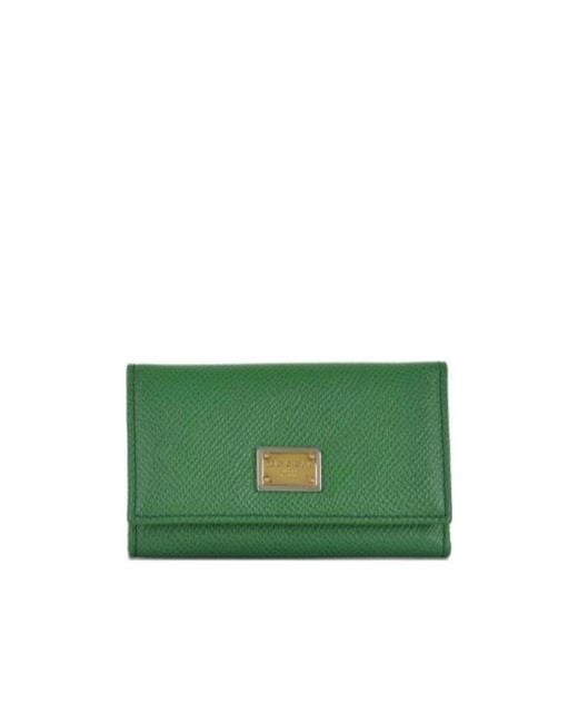 Dolce & Gabbana Green Logo Details Key Bag for men