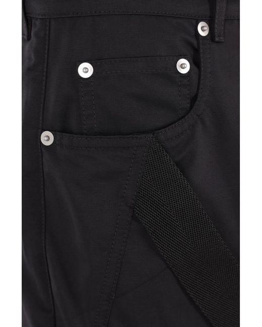Rick Owens Black Casual Trousers With Belt Loops for men