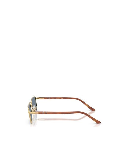 Persol White Rectangular Frame Sunglasses for men