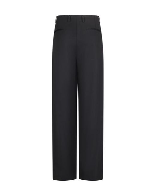 GIUSEPPE DI MORABITO Black Palazzo Wide-Leg Pants