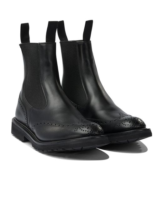 Tricker's Black Tricker's Henry Ankle Boots for men