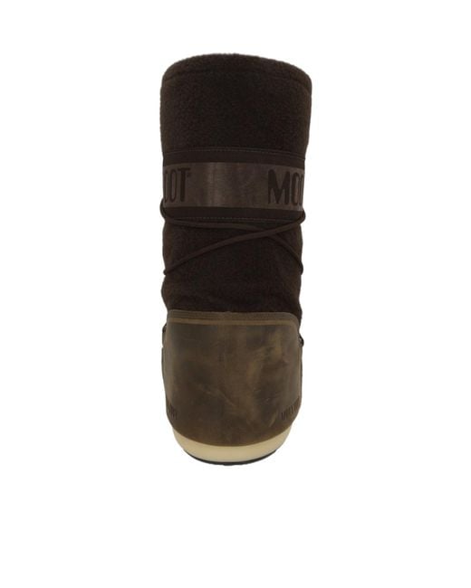Moon Boot Black Lace-Up Boots for men