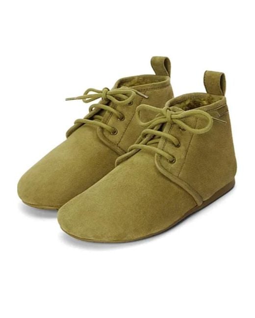 Loewe Green Lago Lace-Up Bootie