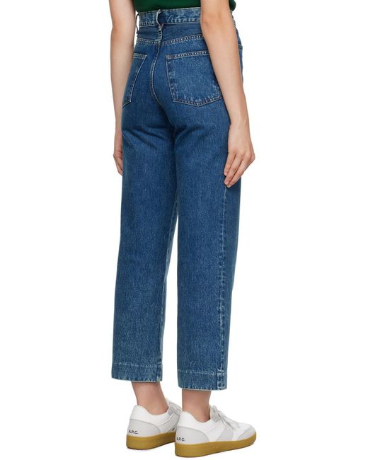 A.P.C. Blue Straight Leg Sailor Jeans