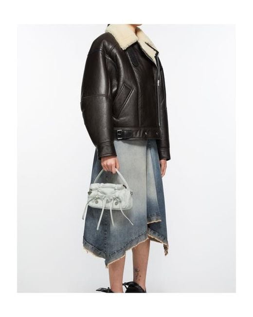 Acne Gray Multipocket Micro Tote Bag