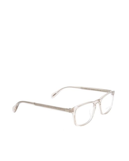 Oliver Peoples Natural Rectangular Frame Glasses for men