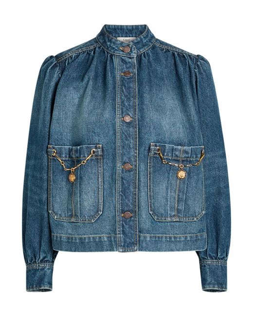 Chloé Blue Capsule Embellished Denim Jacket