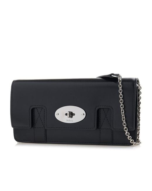 Mulberry Black East West Bayswater Clutch
