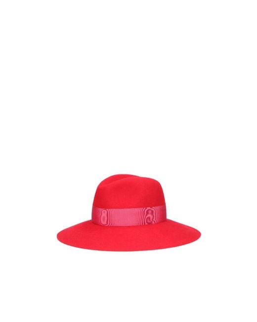 Borsalino Red Sophie Brushed Hat