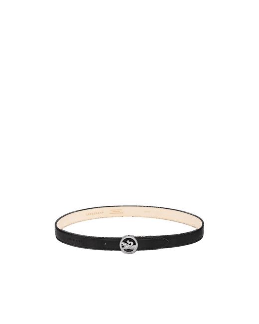 Longchamp White La Médaille Belt